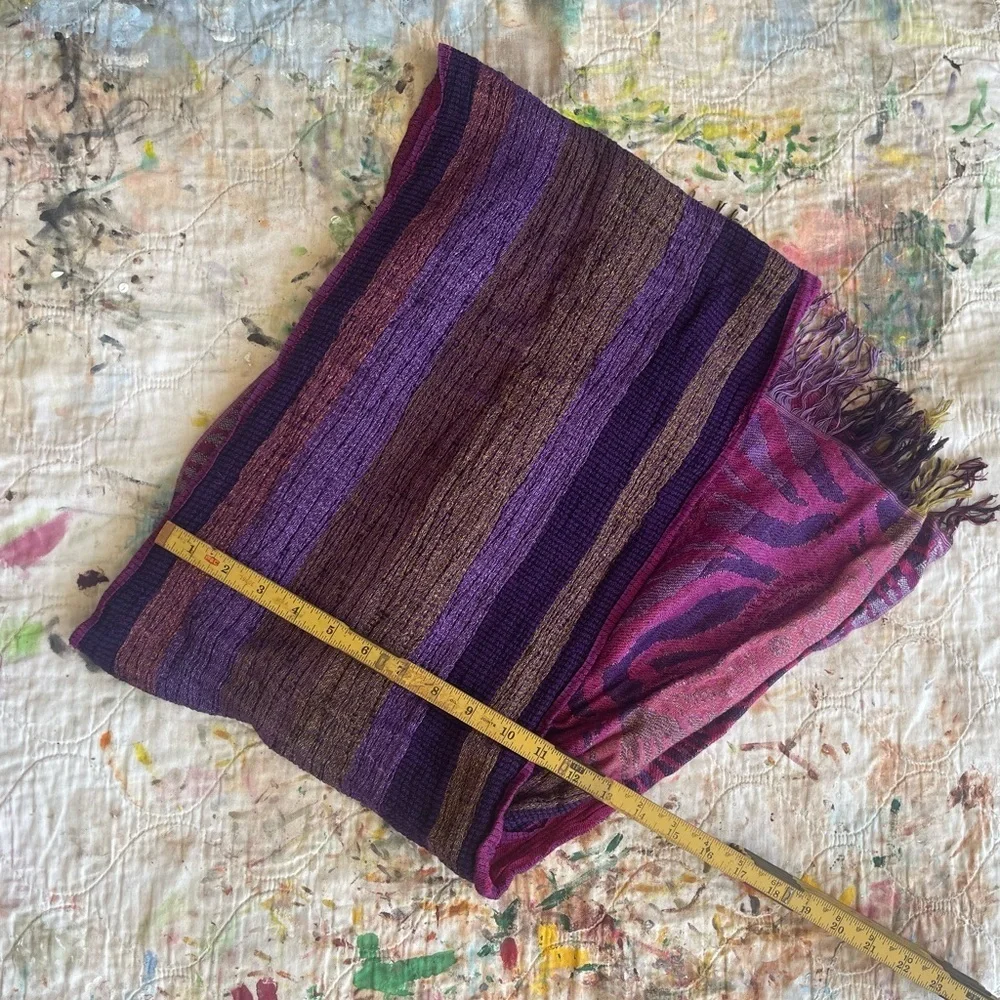Elegant Pink and Purple Wrap/scarf Free Trade Item
